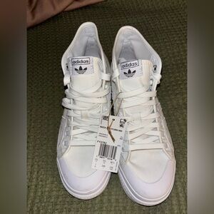 Adidas Nizza Platform Mid Shoes - Classic White